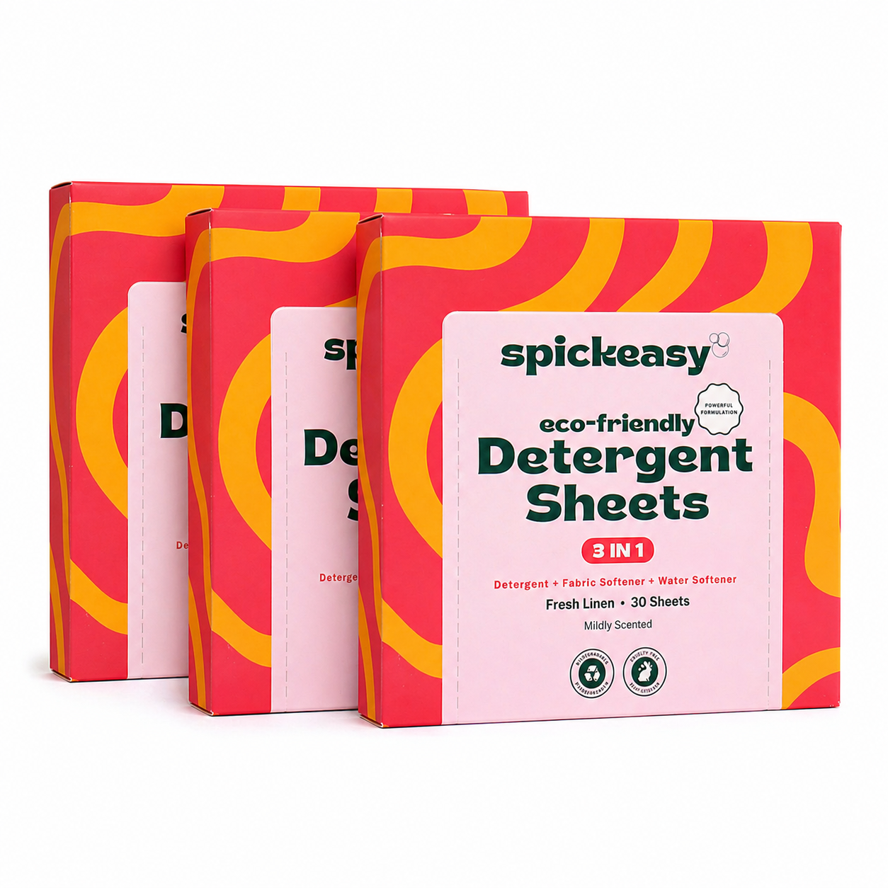 Spickeasy 3 in 1 Detergent Sheets - Fresh Linen