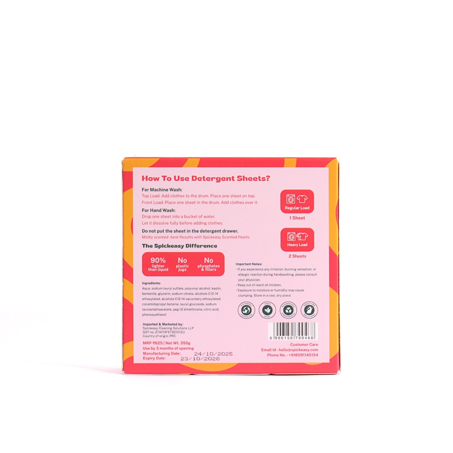 Spickeasy Detergent Sheets - Fresh Linen