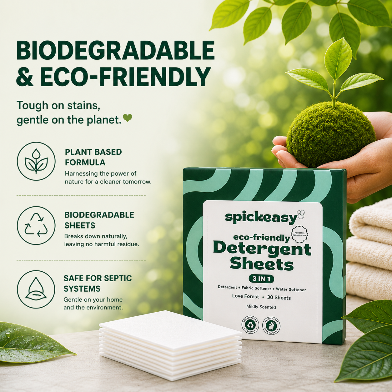 Spickeasy 3 in 1 Detergent Sheets - Ocean Passion